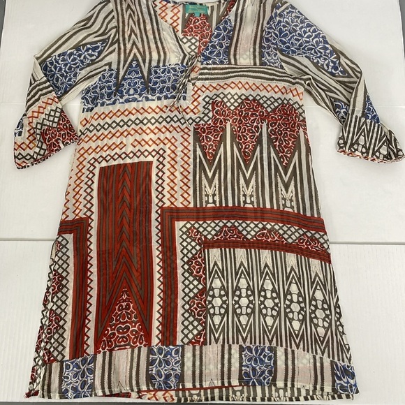 Antica Sartoria by Giacomo Cinque Swim Kaftan Dress Coverup Large - Picture 12 of 14